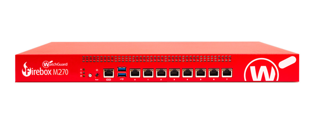 WGM27673 | WatchGuard | Firebox M270 hardware firewall 1U 4900 Mbit/s