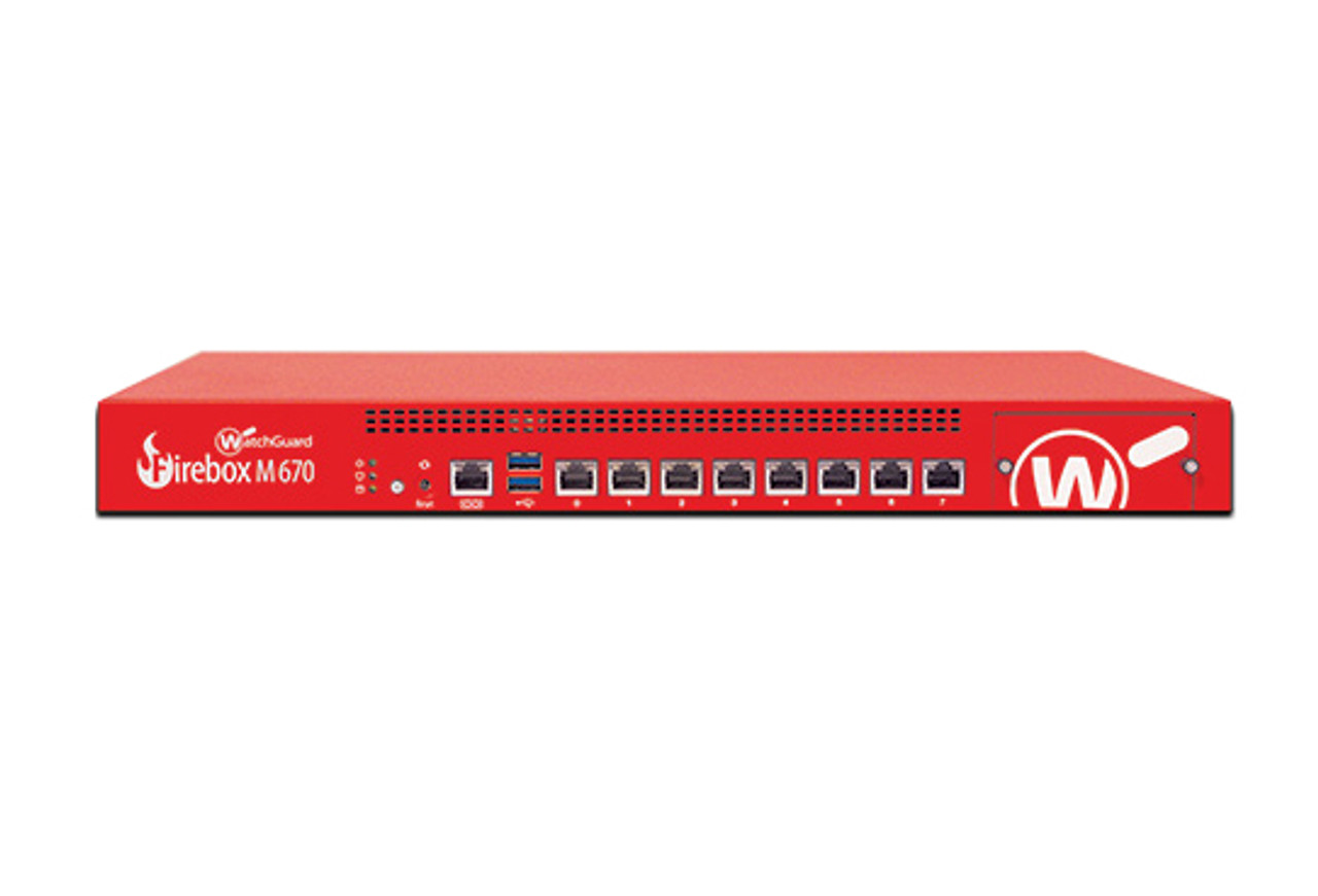 WGM67001 | WatchGuard | Firebox hardware firewall 1U 34000 Mbit/s