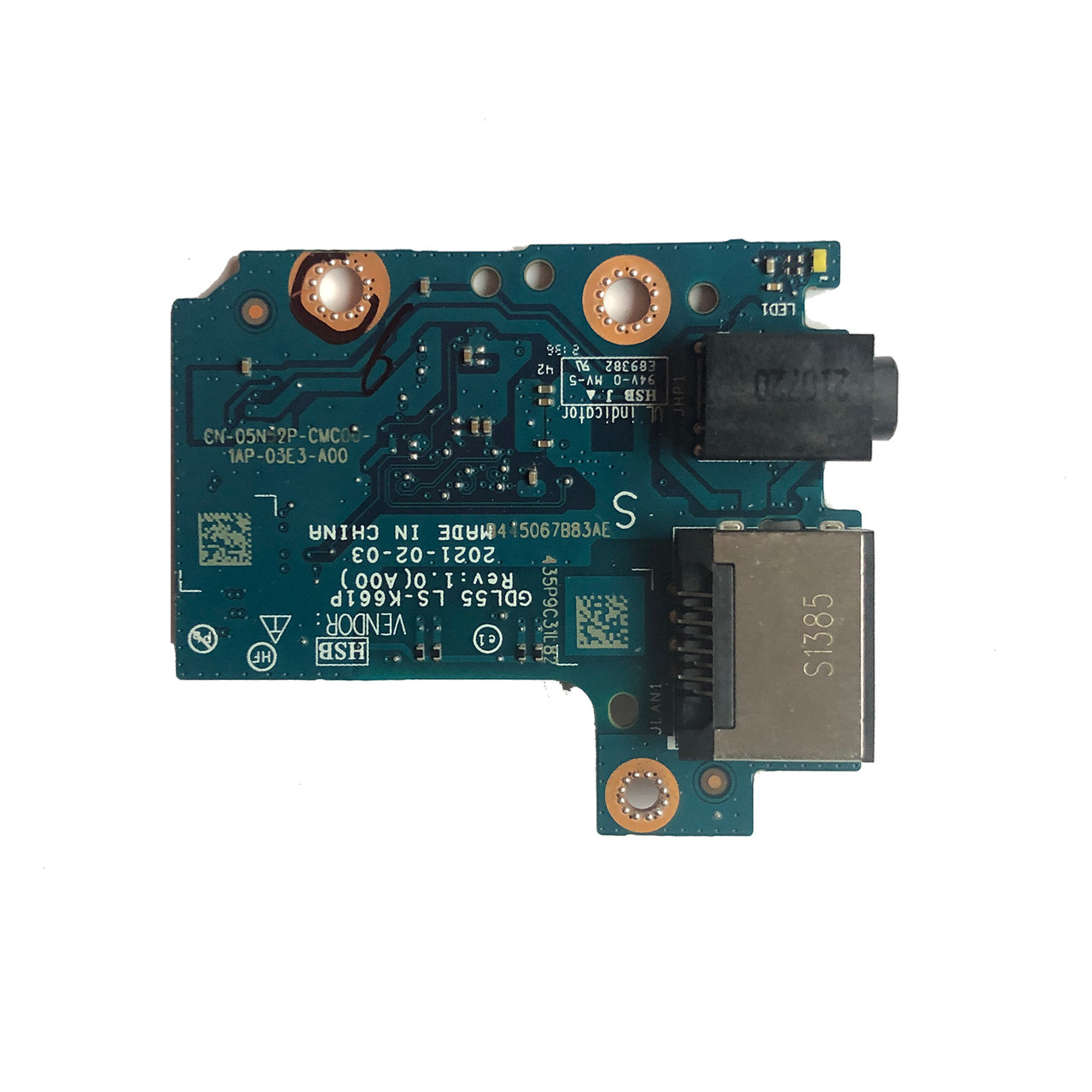 Alienware 15 R6 USB Audio Board LS-K661P Dell 5W3N8 - Replacement part for Alienware 15 R6 laptops