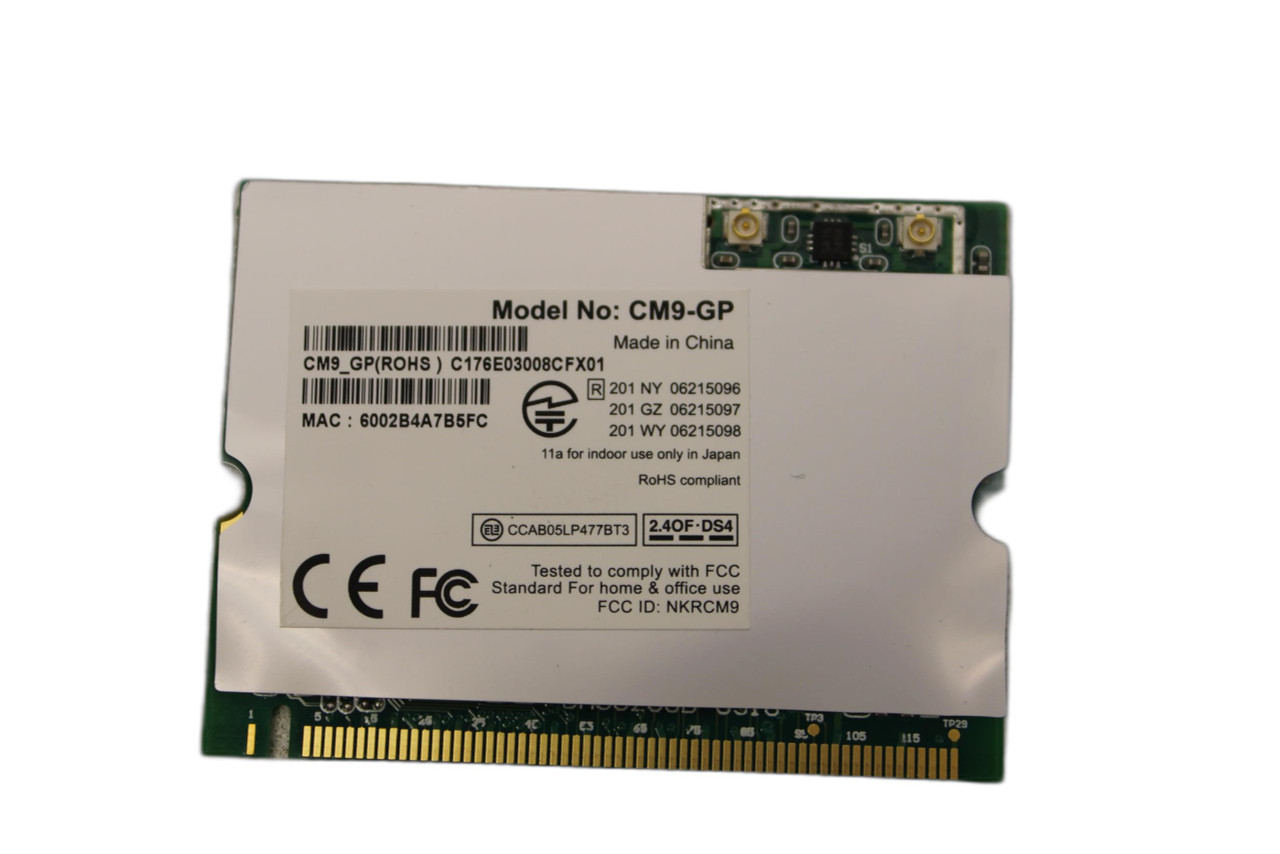 Atheros CM9-GP 100MW 802.11a/b/g mini-PCI Wireless WiFi Wlan Card for ProLiant DL360p Gen8 servers