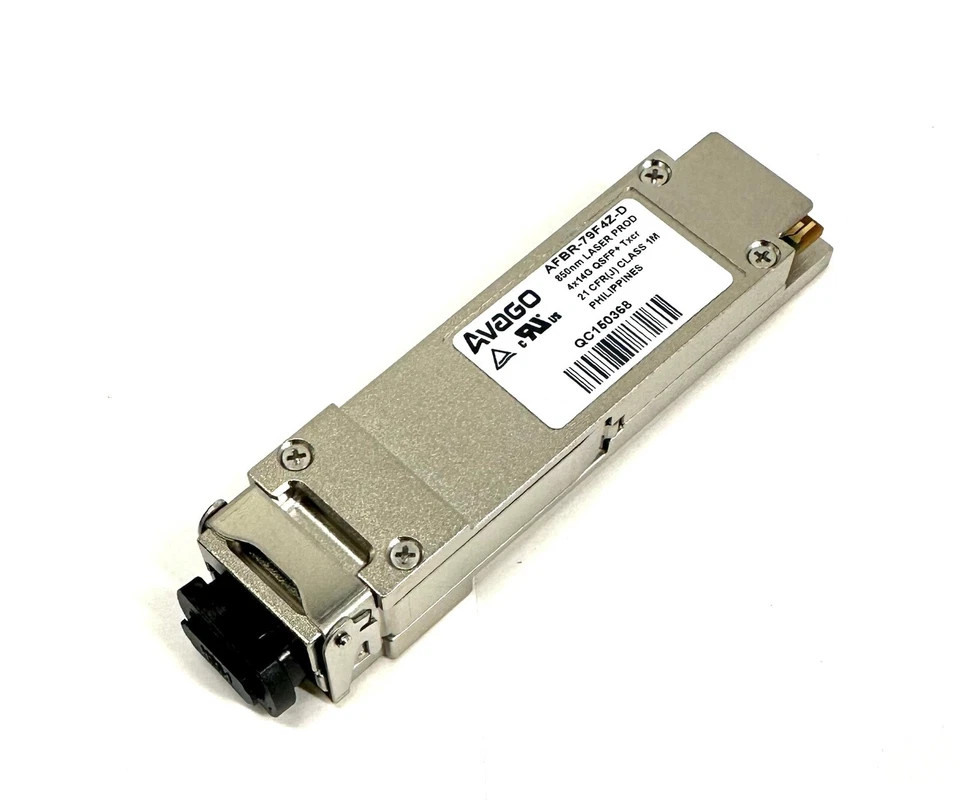 AVAGO AFBR-79F4Z-D 4x14G QSFP+ Transceiver for SFP, 850nm Laser, Compatible with Servers