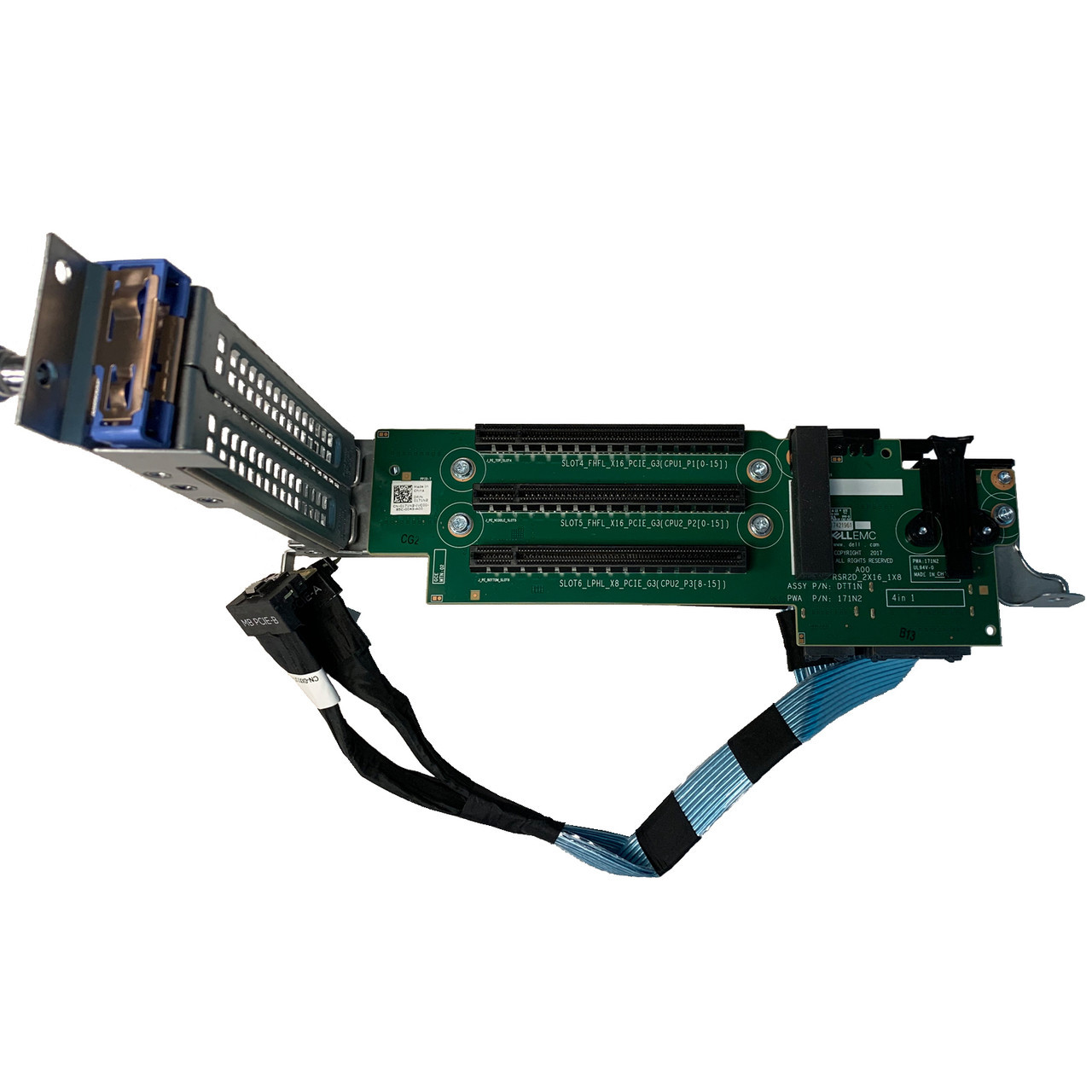 68HM0 | Dell | EMC Poweredge R7425 Riser 2D 171N2 XX7JT x8 2 x16 PCIe Slot4/5/6