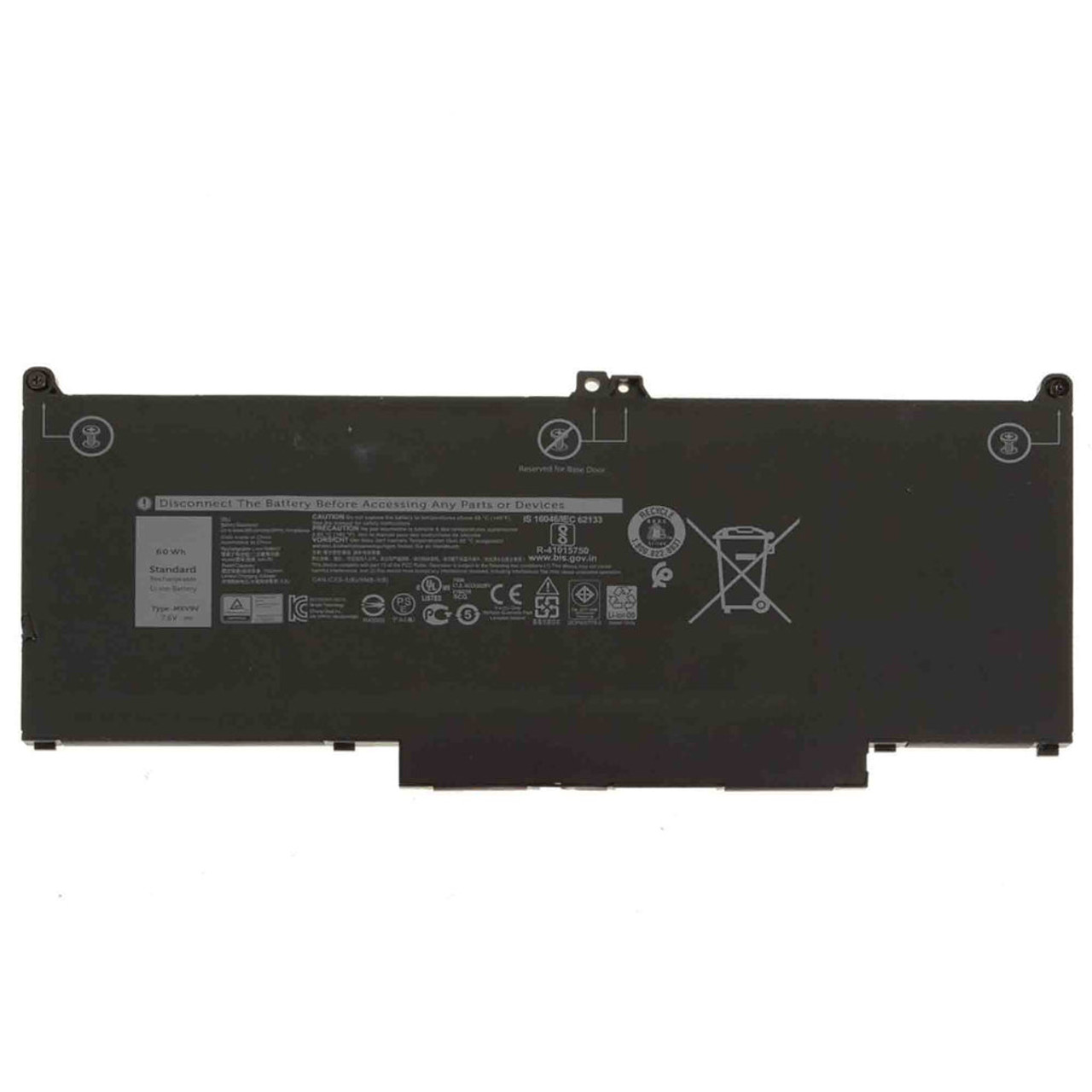 Dell MXV9V Laptop Battery for Latitude 5300 7300 7400 - 60Wh 7.6V - Compatible with Dell laptops
