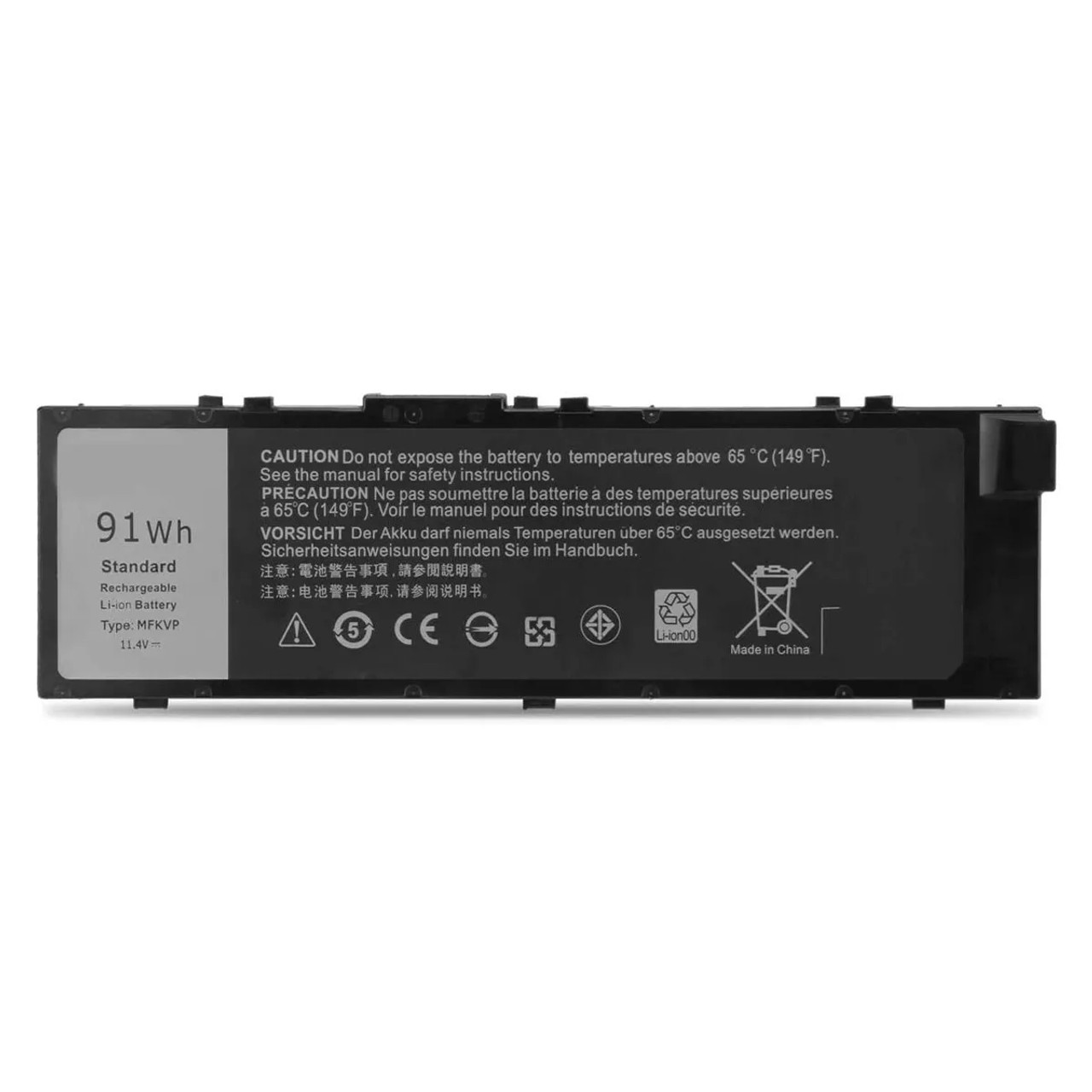 Dell Precision 7520 7720 6-Cell Laptop Battery 91Wh - Compatible with MFKVP - Replacement Battery for Precision Series