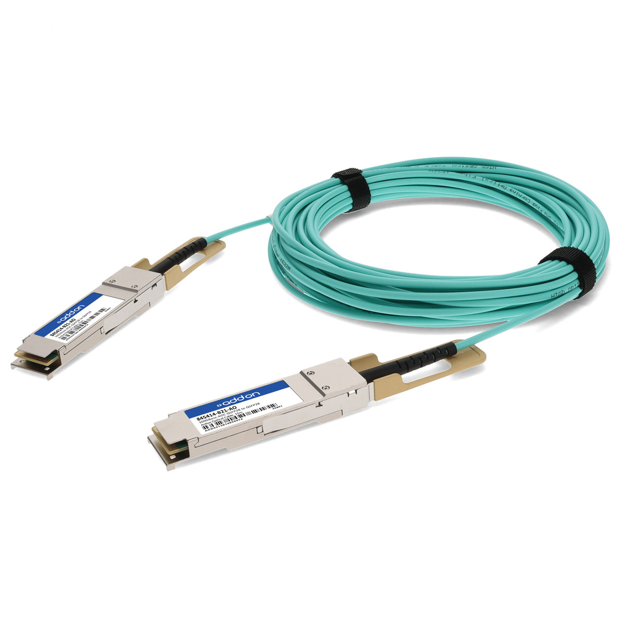HP 845414-B21 100GB QSFP28 to QSFP28 15M Active Optical Cable for Retail E - Compatible with HP servers