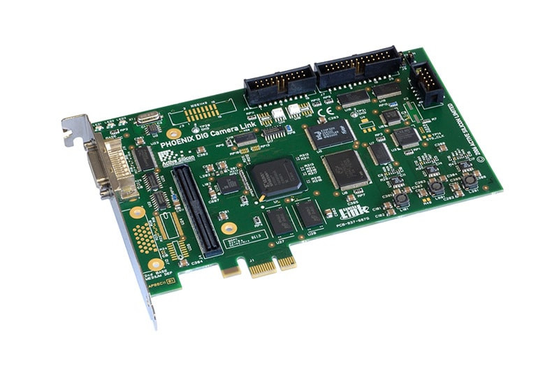 Active Silicon Phoenix Camera Link Frame Grabber D24CL-PE1 mounted in a server rack