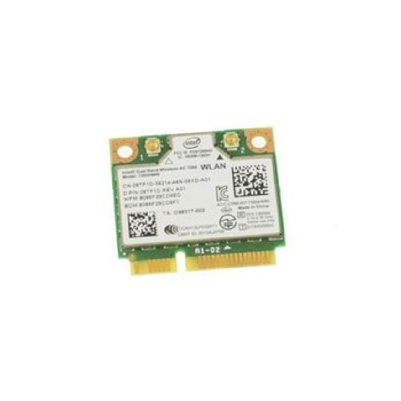 08TF1D | Dell | Wifi Card 7260 Mini Pci-E 300Mbps 802.11A/B/G/N Internal Mini Bluetooth 4.0 Dual Band For Latitude E7440