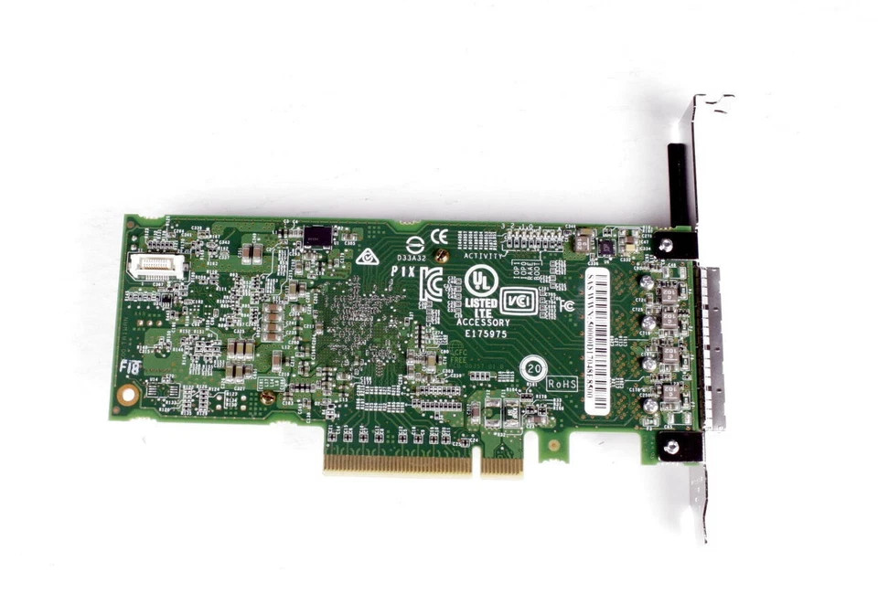 089R7R | Dell | ASA-80165H Quad Port 12GB/s SAS Host Bus