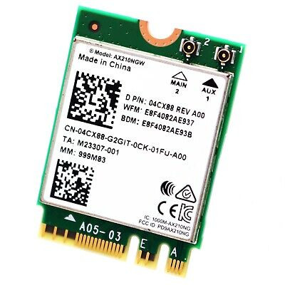 Dell Intel AX210NGW WiFi 6 M.2 Wireless Network Card for 04CX88 Servers