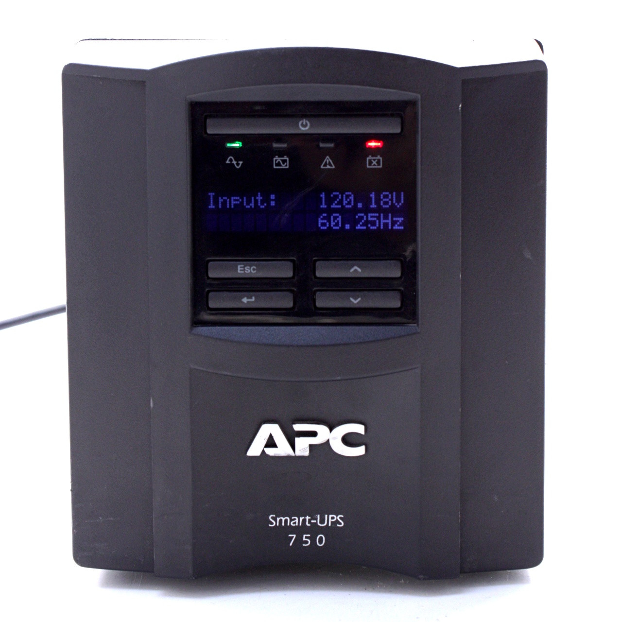 SMT750 APC Smart UPS 750 Battery Backup Surge Protector for essential electronics and power protection.