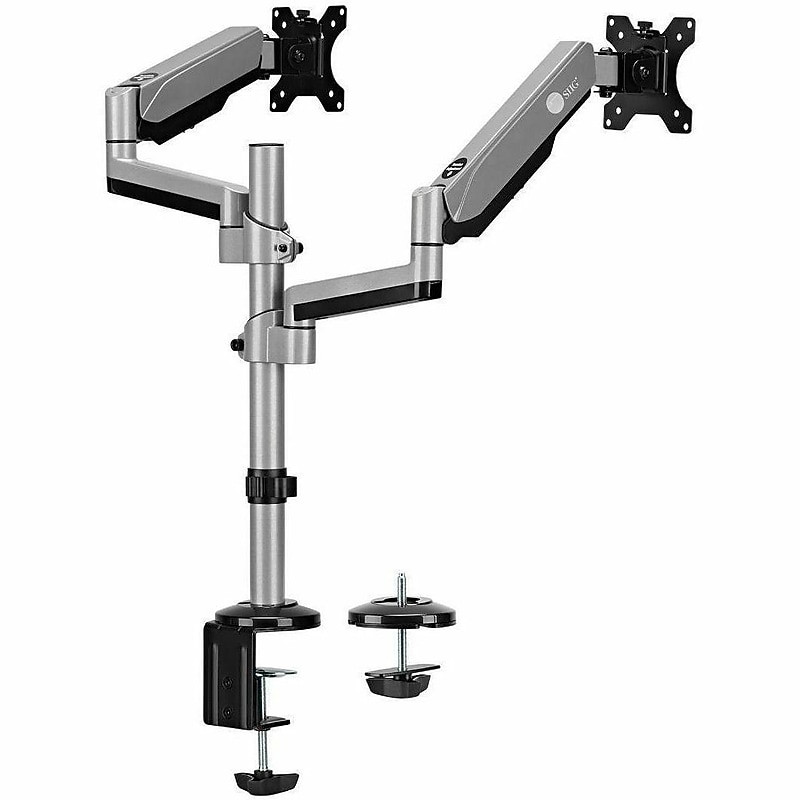 CEMT3R11S1 | SIIG| Dual Stacked Monitor Arm Desk Mount 17-32" Max Load 19.8lbs