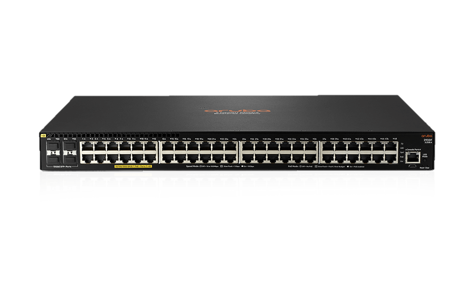JL262AABA | HP| Aruba 2930F-48G-PoE+-4SFP 48-Port Gigabit PoE+ Switch