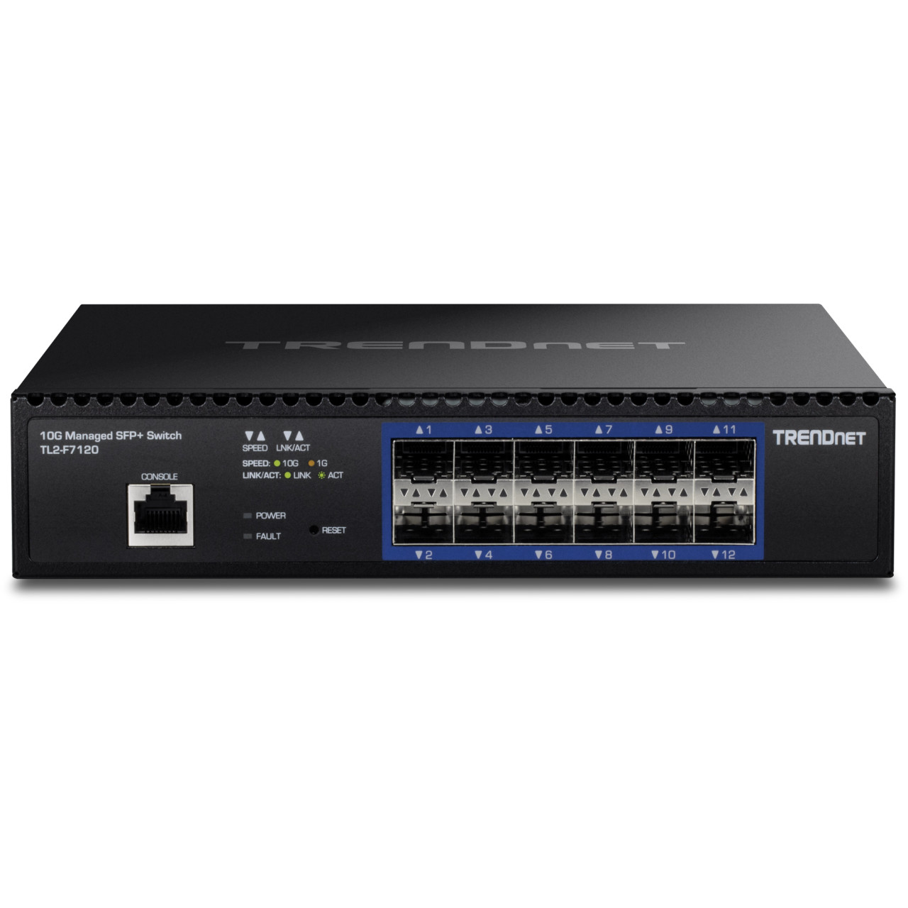 TL2F7120 | TRENDnet| TL2-F7120 12-Port 10G Layer 2 Managed SFP+ Switch