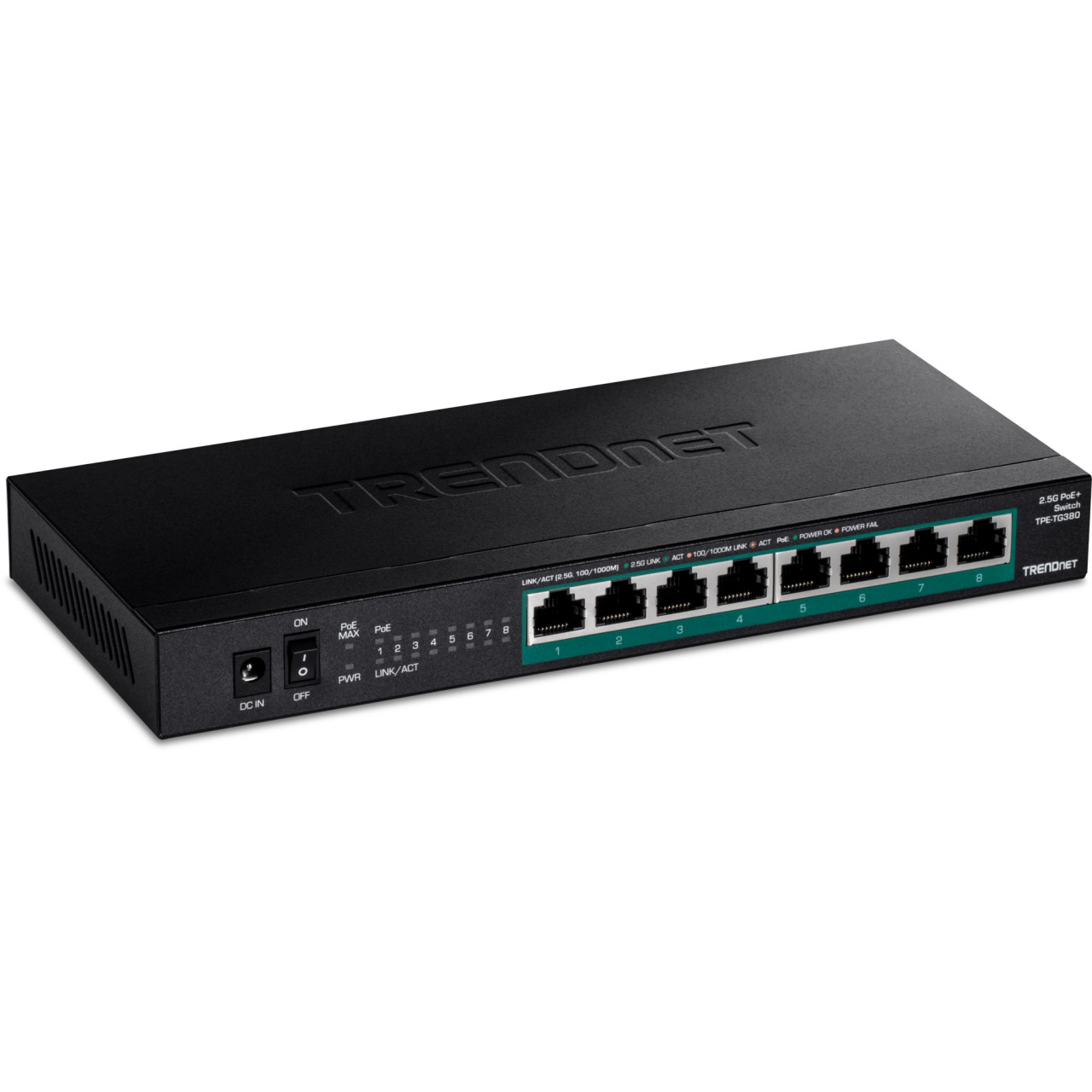 TPETG161H | TRENDnet| 16-Port Gigabit PoE+ 1U Rackmount Switch