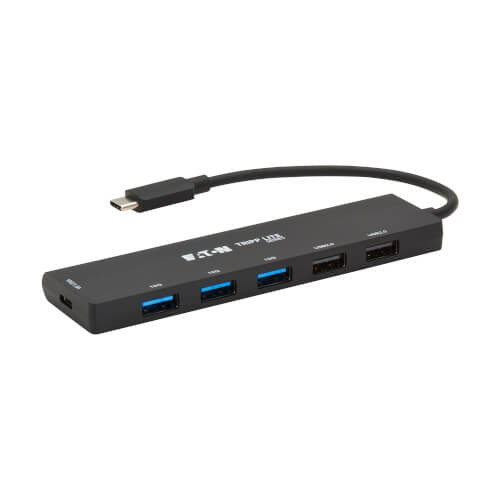 U4600065A1C | Eaton| 6-Port Slim USB Hub USB 3.2 Gen 2 10 Gbps and USB-A 2.0 Hub Ports