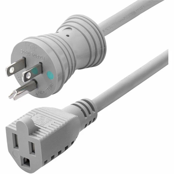 231B-660H-POWER-CORD | StarTech | 6ft 1.8m Hospital-Grade Extension Cord