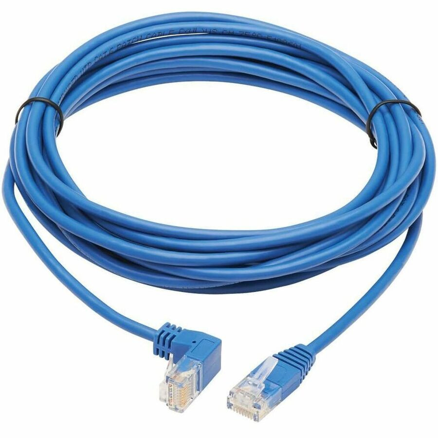 N204-S15-BL-DN | Tripp Lite | by Eaton Down-Angle Cat6 Gigabit Molded Slim UTP Ethernet Cable