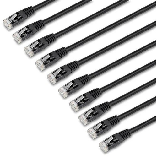C6PATCH6BK10PK | StarTech | 6ft RJ-45 Cat6 Stranded Patch Cable