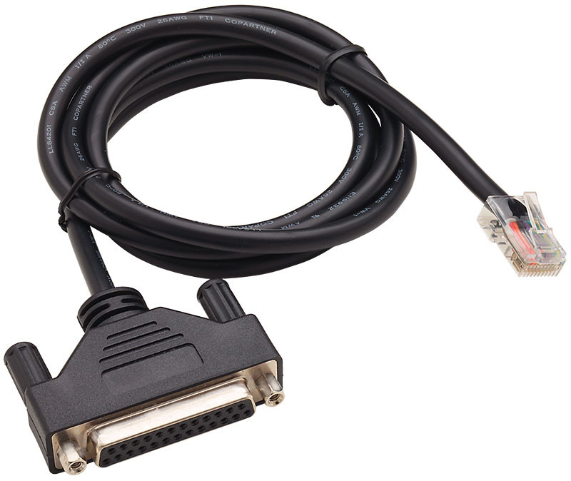 76000240 | Digi | RJ45 to DB9 Cable RJ-45 Male DB-9 Male 4ft