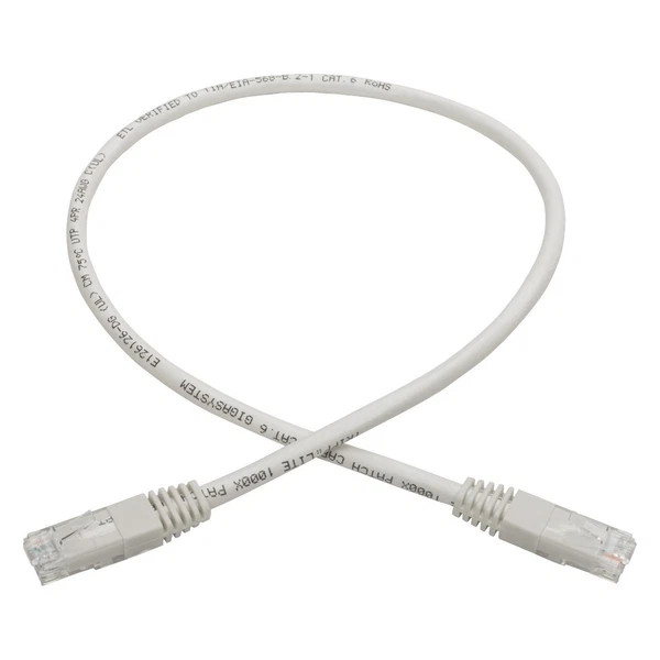 N200-002-WH | Tripp Lite | Cat6 Gigabit Molded Patch RJ45 White 2ft Cable
