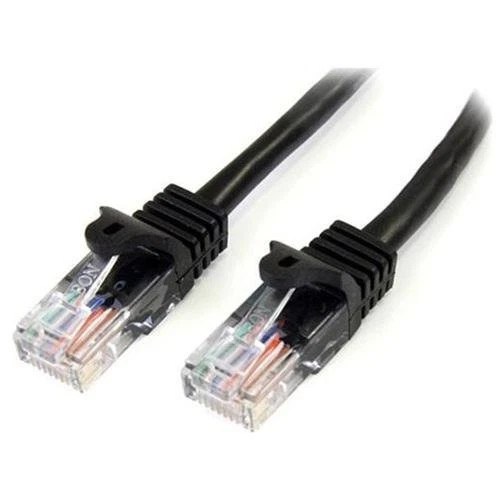 45PATCH3BK | StarTech | 3ft Cat5e Black Snagless RJ45 UTP Cat 5e Patch Cable