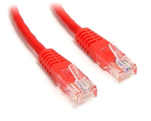M45PATCH3RD | StarTech | 3ft Red Molded Cat5e UTP Patch Cable 5e 3ft 1 x RJ-45