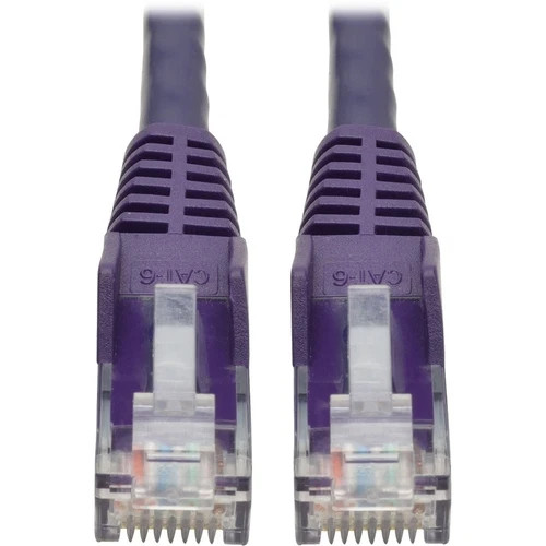 N201-015-PU | Tripp Lite | 15ft Cat6 Snagless Molded Patch Cable UTP Purple RJ45