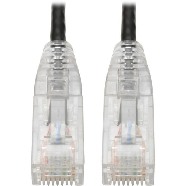 N201-S01-BK | Tripp Lite | Cat6 UTP RJ45 Gigabit Snagless Molded Slim Patch Cable