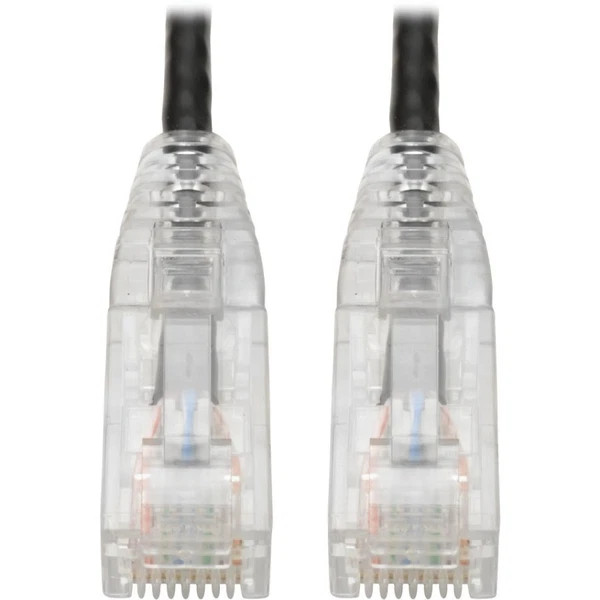 N201-S02-BK | Tripp Lite | Cat6 UTP RJ45 Gigabit Snagless Molded Slim Patch Cable