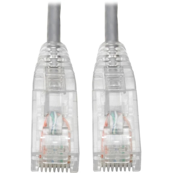 N201-S03-GY | Tripp Lite | Cat6 UTP RJ45 Gigabit Snagless Molded Slim Patch Cable