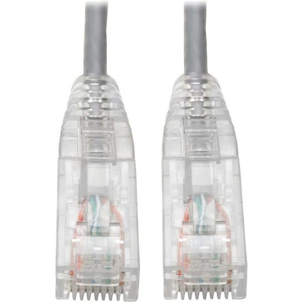 N201-S8N-GY | Tripp Lite | Cat6 UTP RJ45 Gigabit Snagless Molded Slim Patch Cable
