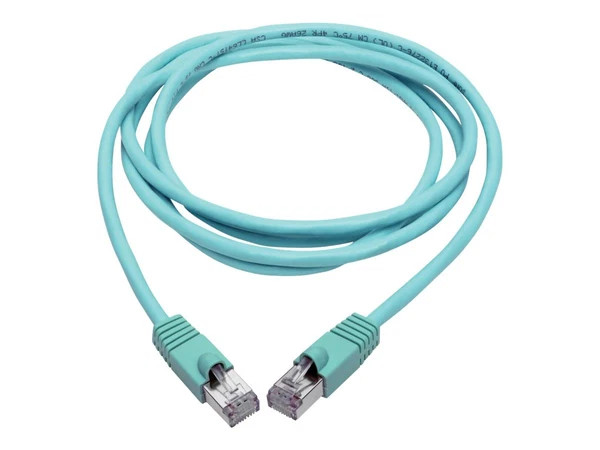 N262-008-AQ | Tripp Lite | Cat6a 10G STP Snagless Shielded PoE 8ft Ethernet Cable
