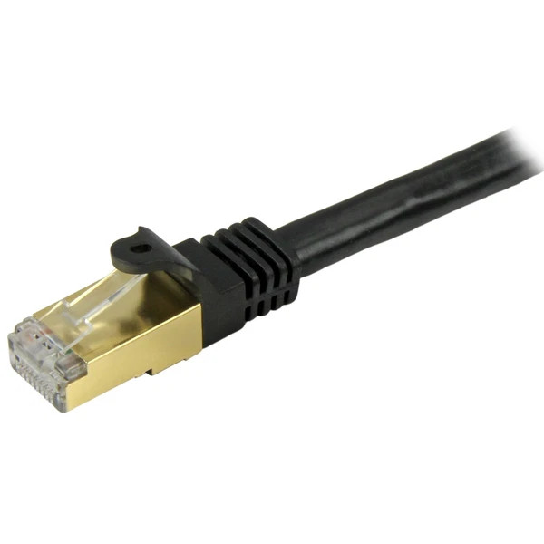C6ASPAT3BK | StarTech | 3ft Cat6a Patch Cable Shielded stp 10GB Snagless Cat 6a