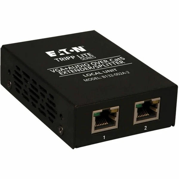 B132002A2 | Tripp Lite | 2-Port VGA Audio over Cat5/Cat6 Extender Splitter Transmitter