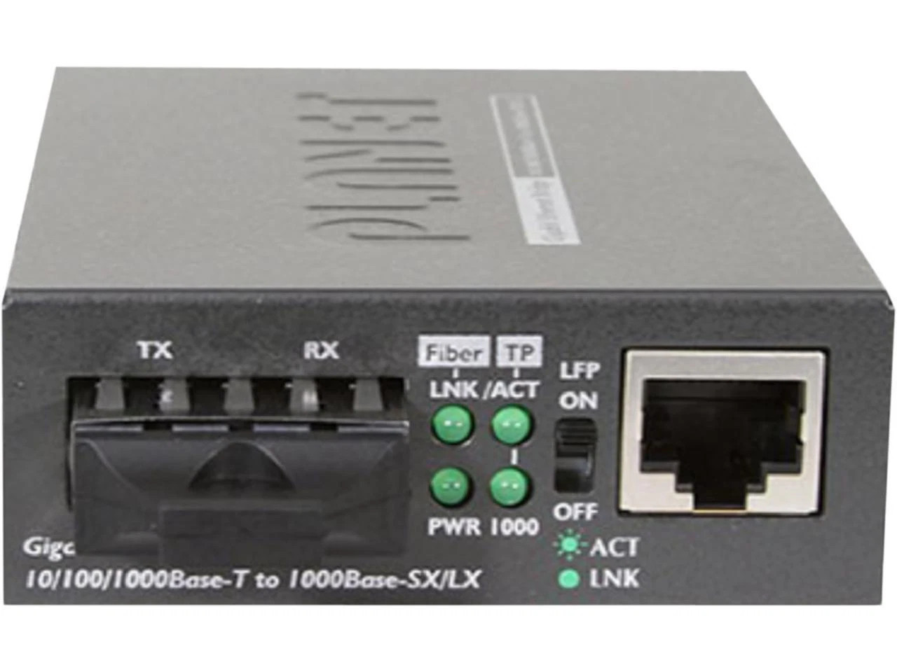 GT-802 | Planet | 10/100/1000Base-T to 1000SX Gigabit Media Converter MM SC