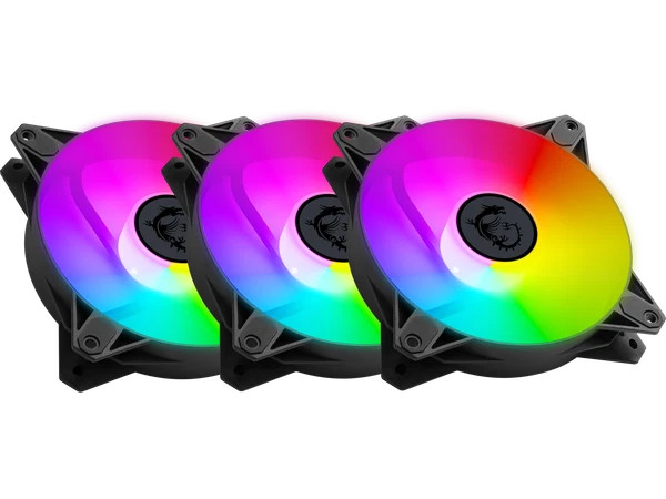 ARGB-3B | MSI | 120mm PWM Addressable RGB LED Case Fan BlackAnti-Vibration