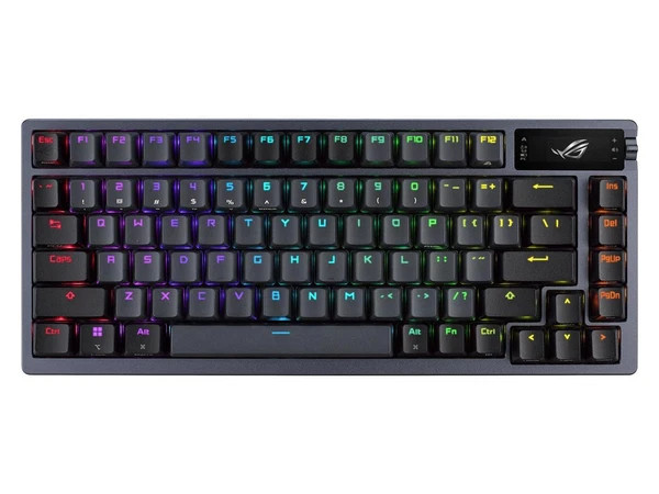 90MP031B-BKAA01 | Asus | ROG Azoth 75 Wireless DIY Custom Gaming KeyboardOLED display Hot-Swappa