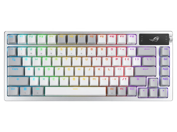 90MP031B-BKAA11 | Asus | ROG Azoth 75 Wireless DIY Custom Gaming Keyboard OLED display Gasket-Mount