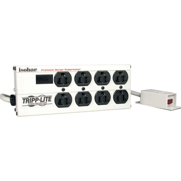 IB8RM | Tripp Lite | Isobar Ultra Surge 9in Remote On/Off Switch 8 outlet 12' Cord 3840