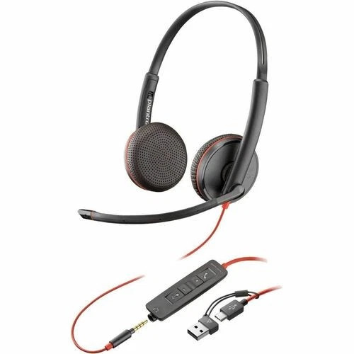 8X229AA | HP | Poly Wire 3225 Stereo USB-C Headset