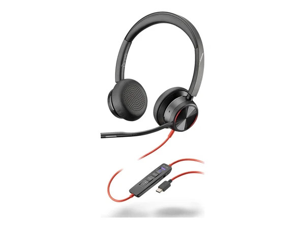 7E2K8AA-ABA | Plantronics | Poly Blackwire 8225 Microsoft Teams Headset +USB-C/A Adapter TAA