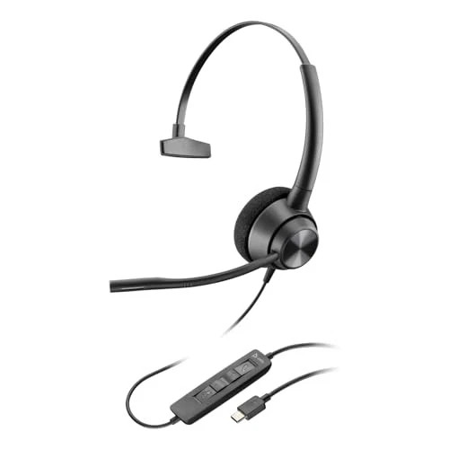 760Q8AA | Poly | EncorePro 310 USB-C Monoaural Headset TAA Mono USB Type C Wired 20