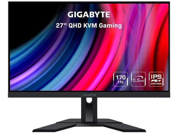 M27Q | Gigabyte | 27" 170Hz 1440P KVM Gaming Monitor 2560 x 1440 SS IPS 0.5ms MPR