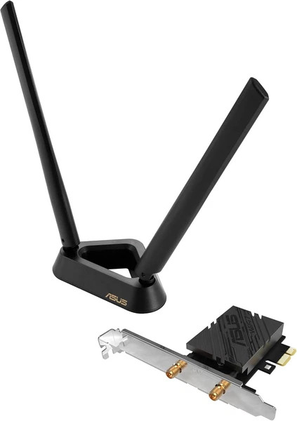 PCEBE90BT | Asus | BE6500 PCE-BE90BT Tri Band PCI-E WiFi 7 802.11be Adapter
