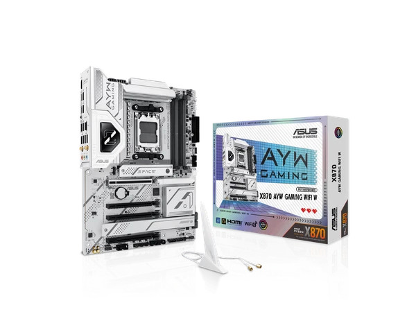90MB1LA0-MVAAY0 | Asus | MB amd X870 Ayw Gaming Wifi W White