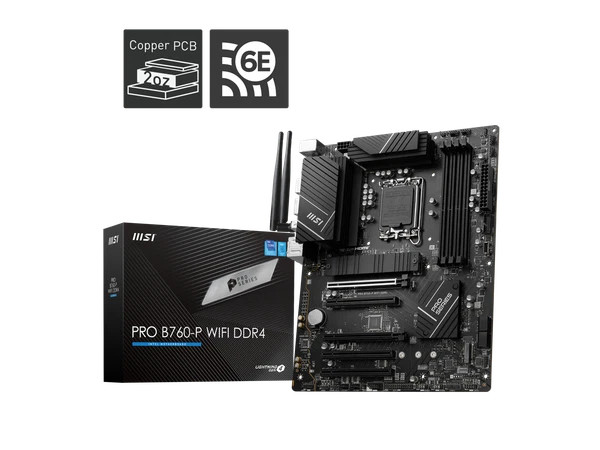 MSIB760-PDDR4 | Intel | LGA 1700 l12th&13th Gen SATA 6Gb/s Motherboard WiFi