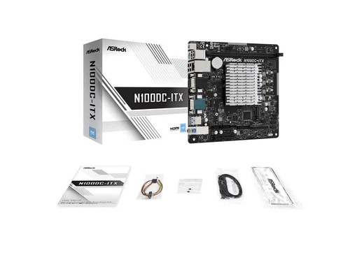 N100DC-ITX | Intel | ASRock Quad-Core Processor N100 Up to 3.4 GHz DDR4- 2 SATA3
