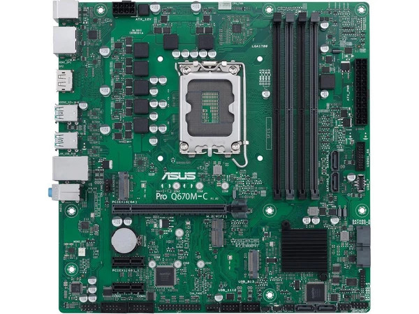 90MB19E0-MVAAYC | Intel | Asus PRO Q670M-C-DDR5 LGA 1700 SATA 6Gb/s Micro ATX Motherboard