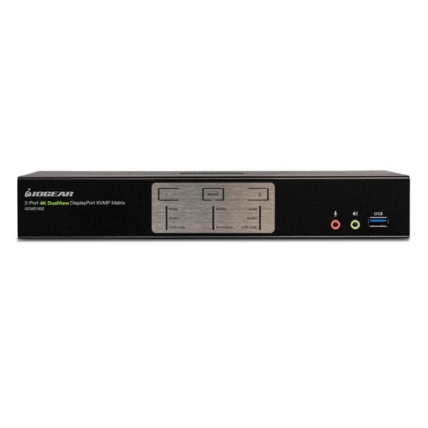 GCMS1922 | Iogear | KVMP 2-Port 4K Dual View DisplayPort Matrix
