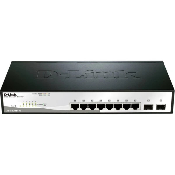 DGS121010 | D-Link | 10-Port Gigabit Web Smart Switch
